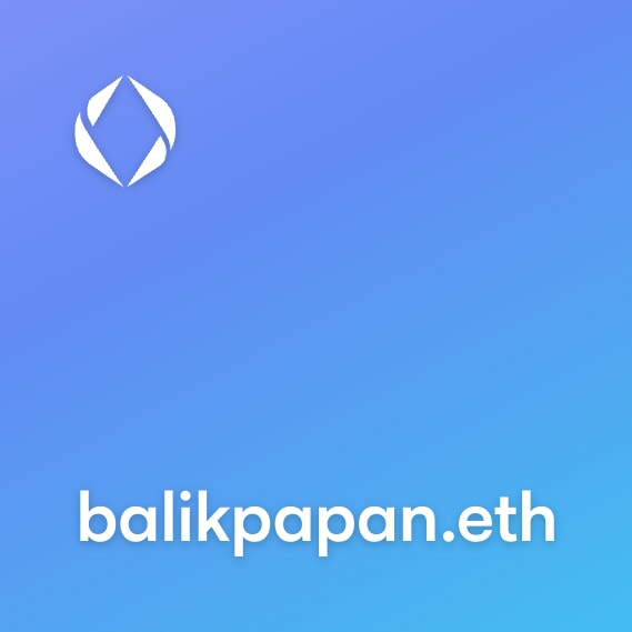 NFT called balikpapan.eth