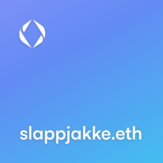 NFT called slappjakke.eth