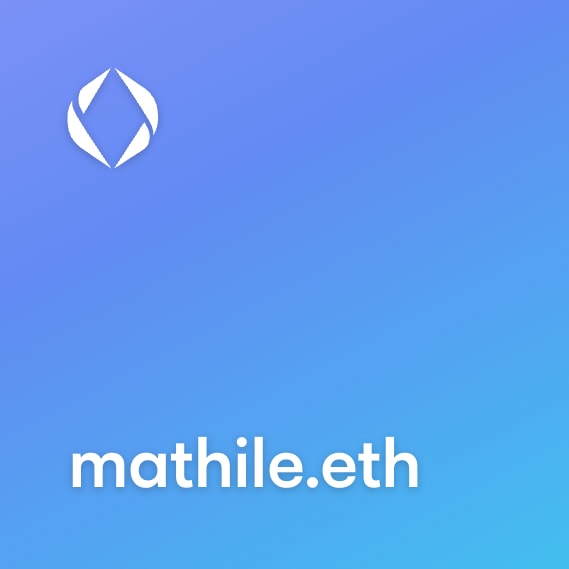 NFT called mathile.eth