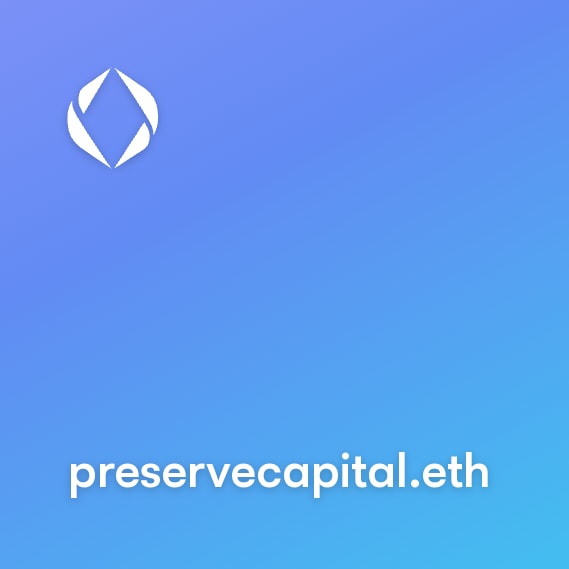 NFT called preservecapital.eth