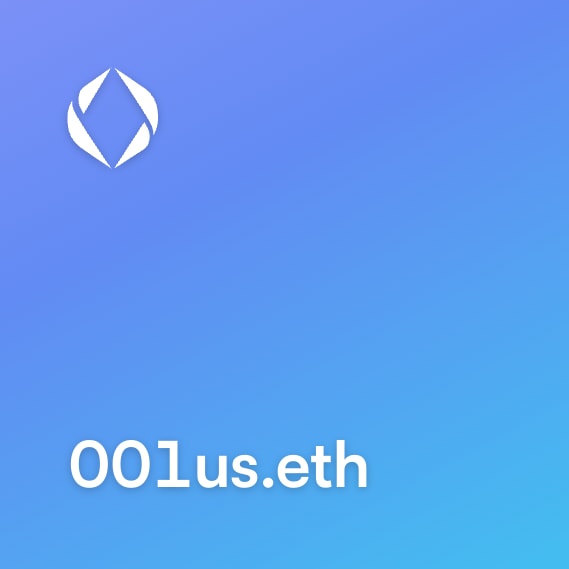 NFT called 001us.eth