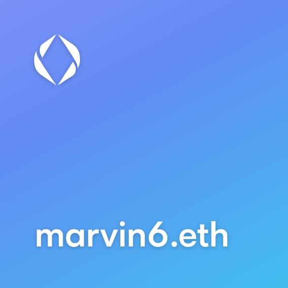 NFT called marvin6.eth