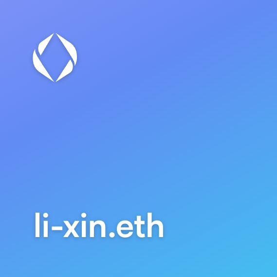 NFT called li-xin.eth