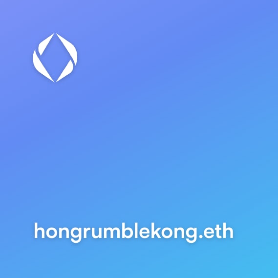 NFT called hongrumblekong.eth