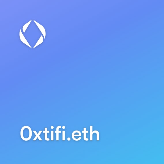 NFT called 0xtifi.eth