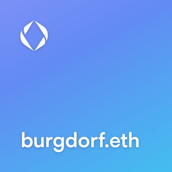 NFT called burgdorf.eth