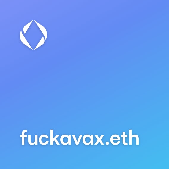 NFT called fuckavax.eth