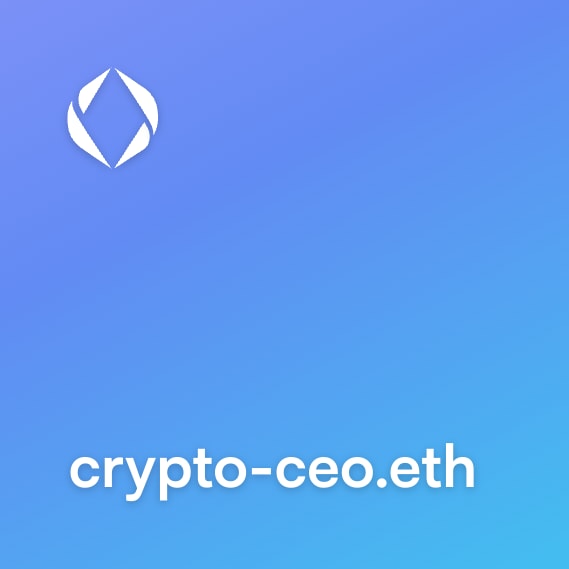 NFT called crypto-ceo.eth