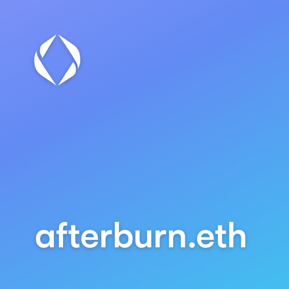 NFT called afterburn.eth