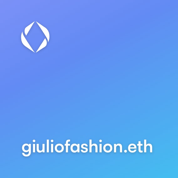 NFT called giuliofashion.eth