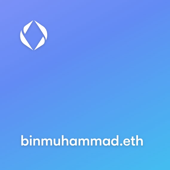 NFT called binmuhammad.eth