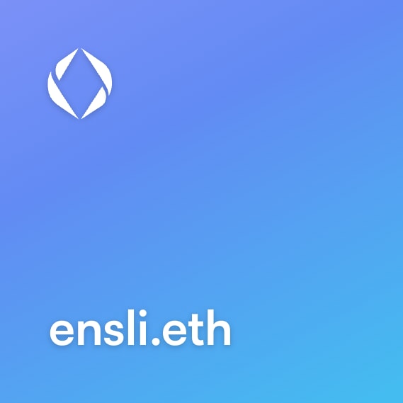 NFT called ensli.eth