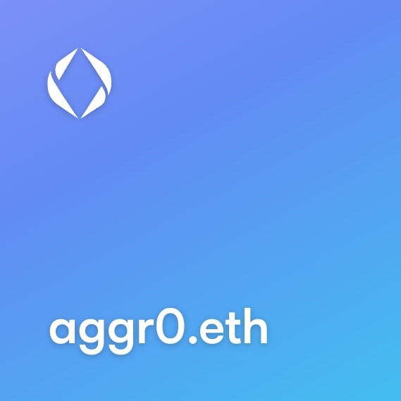 NFT called aggr0.eth