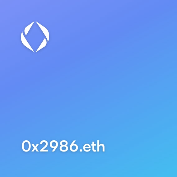 NFT called 0x2986.eth