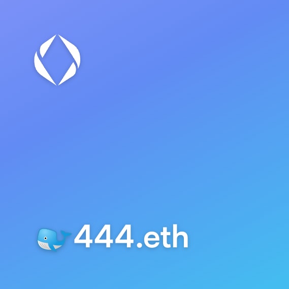 NFT called 🐋444.eth