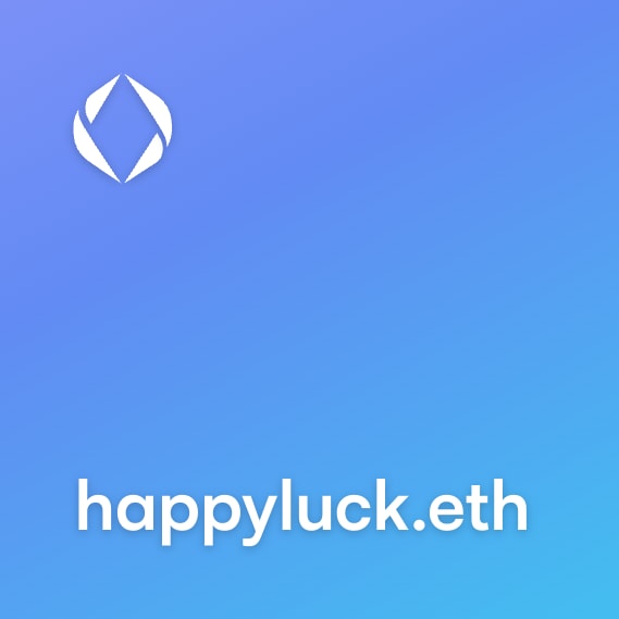 NFT called happyluck.eth