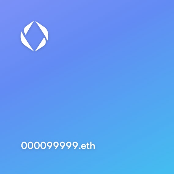 NFT called 000099999.eth