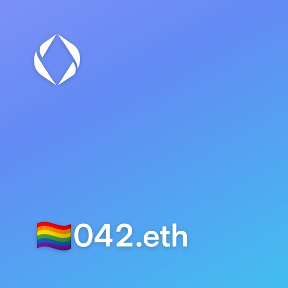 NFT called 🏳‍🌈042.eth