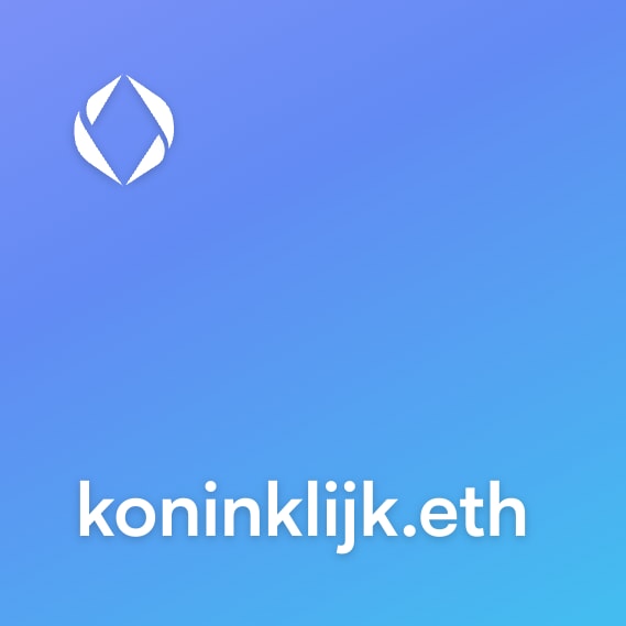 NFT called koninklijk.eth