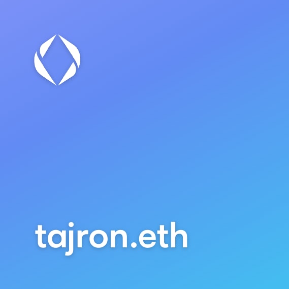 NFT called tajron.eth