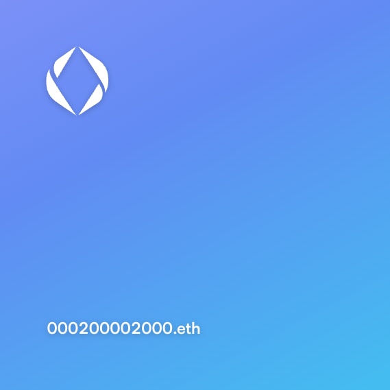 NFT called 000200002000.eth