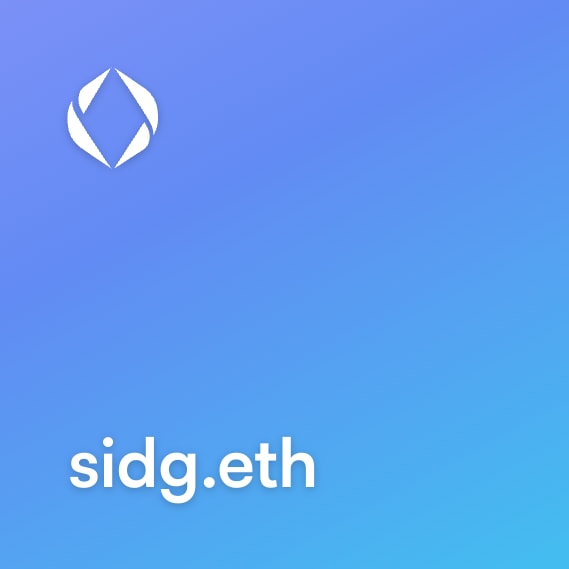 NFT called sidg.eth