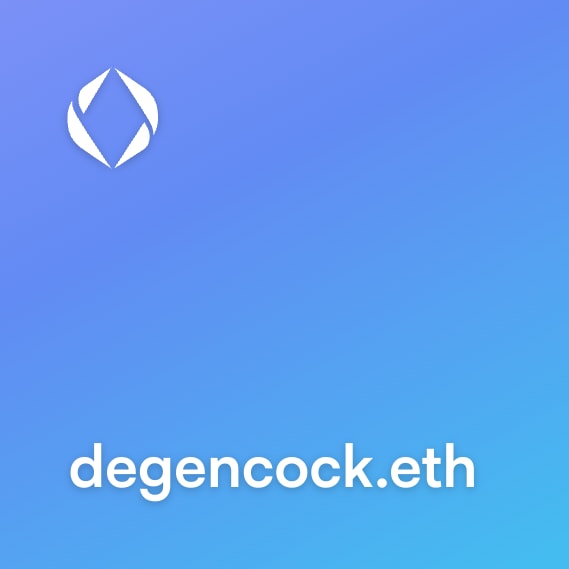 NFT called degencock.eth