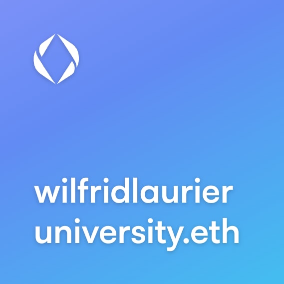 NFT called wilfridlaurieruniversity.eth