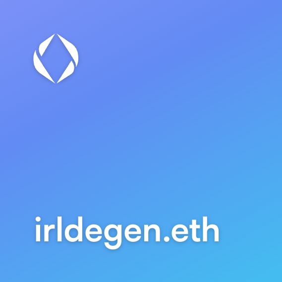 NFT called irldegen.eth