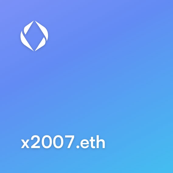 NFT called x2007.eth