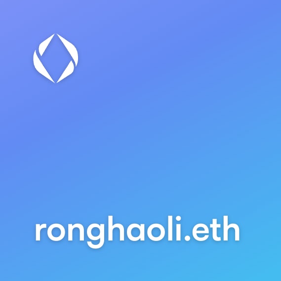 NFT called ronghaoli.eth