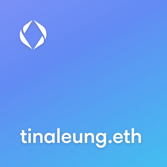 NFT called tinaleung.eth