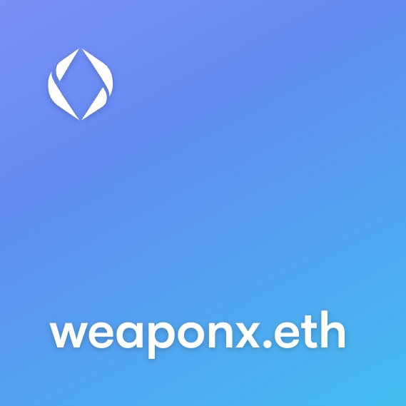 NFT called weaponx.eth