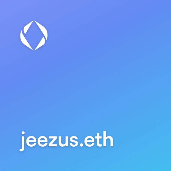 NFT called jeezus.eth