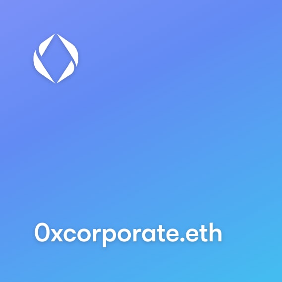 NFT called 0xcorporate.eth