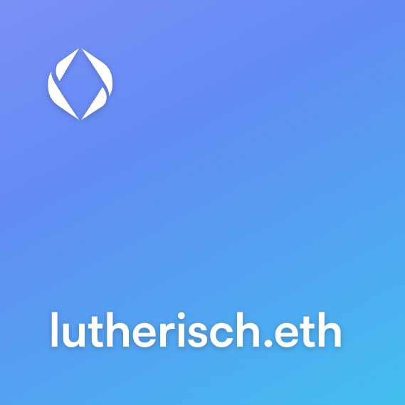 NFT called lutherisch.eth