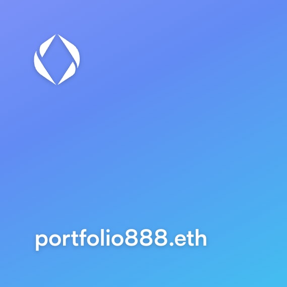 NFT called portfolio888.eth