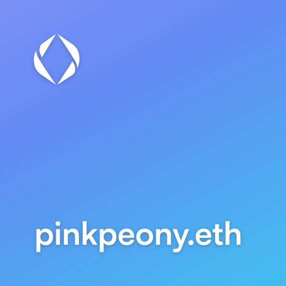 NFT called pinkpeony.eth