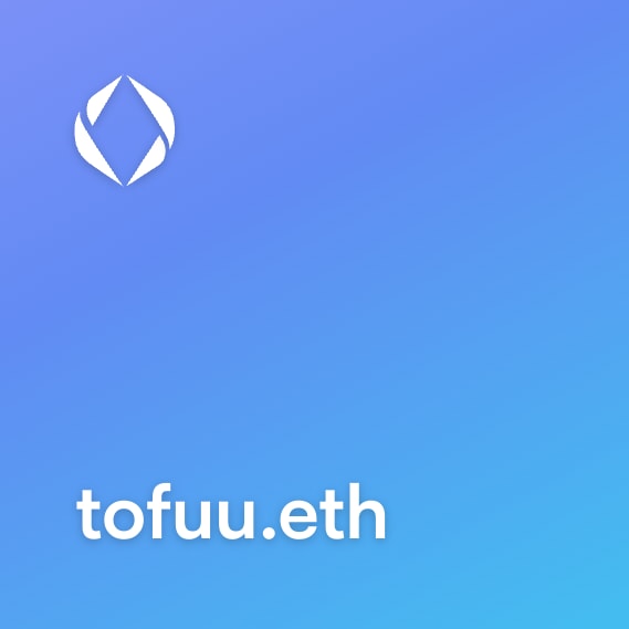 NFT called tofuu.eth