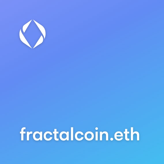 NFT called fractalcoin.eth