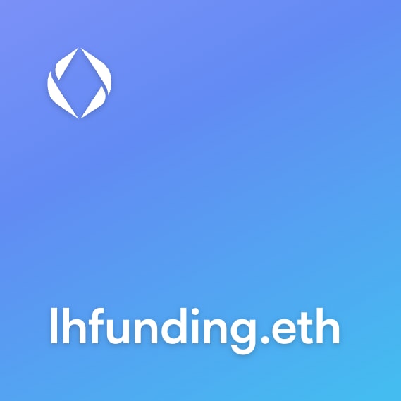 NFT called lhfunding.eth