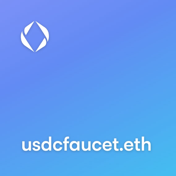 NFT called usdcfaucet.eth