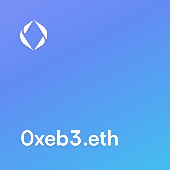 NFT called 0xeb3.eth