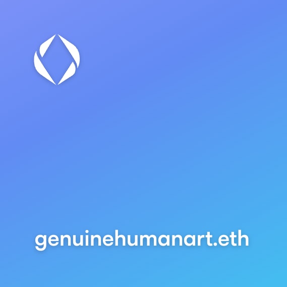 NFT called genuinehumanart.eth