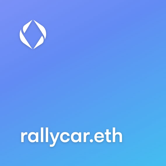 NFT called rallycar.eth