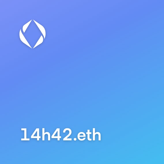 NFT called 14h42.eth