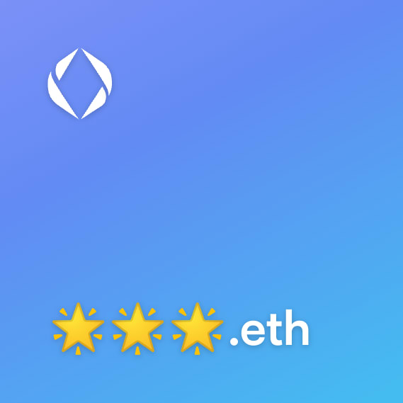 NFT called 🌟🌟🌟.eth