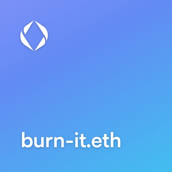 NFT called burn-it.eth