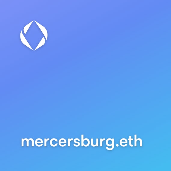 NFT called mercersburg.eth