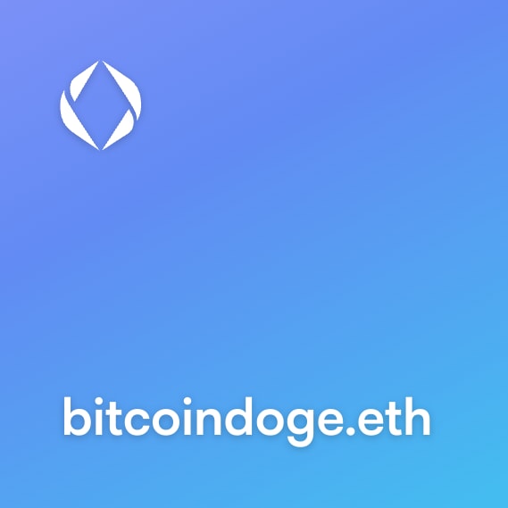 NFT called bitcoindoge.eth